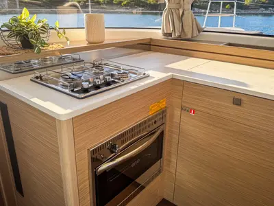 Galley of Maša, a Lagoon 43 catamaran at Seget Donji, Croatia