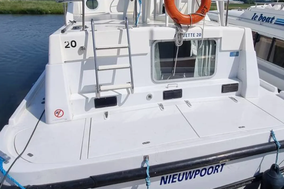 Exterior view of Corvette B, a Cygnet Corvette B motorboat at Saint-Usage, France