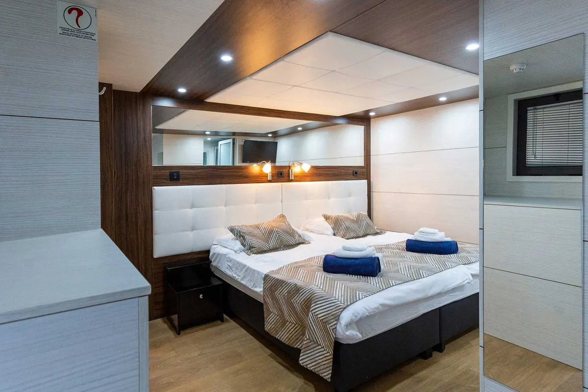 Cabin on Premium +, a Gulet Power Catamaran catamaran at Split, Croatia