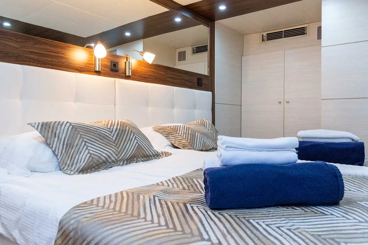 Cabin on Premium +, a Gulet Power Catamaran catamaran at Split, Croatia
