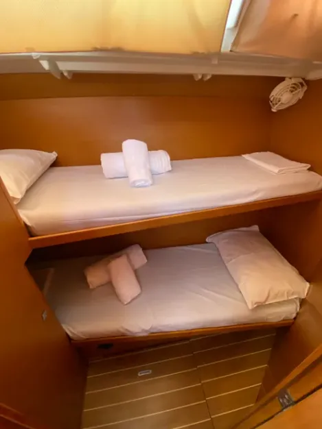 Cabin on Christianna 12, a Jeanneau 53 sailboat at Athens, Greece