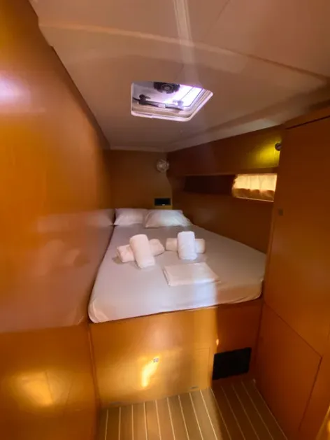 Cabin on Christianna 12, a Jeanneau 53 sailboat at Athens, Greece