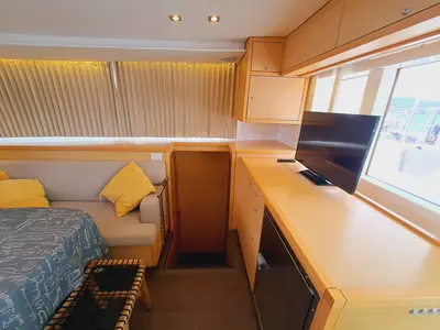Salon of Lluna, a Lagoon 450 catamaran at Sant Antoni de Portmany, Spain