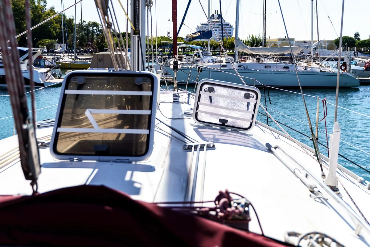 Andromeda, a Dufour 43 sailboat at Municipal Unit of Ellomenos, Greece