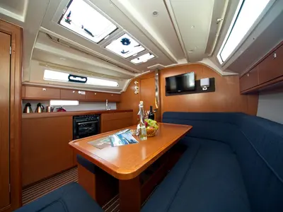 Salon of MH 72, a Bavaria Cruiser 41 sailboat at Murter, Croatia