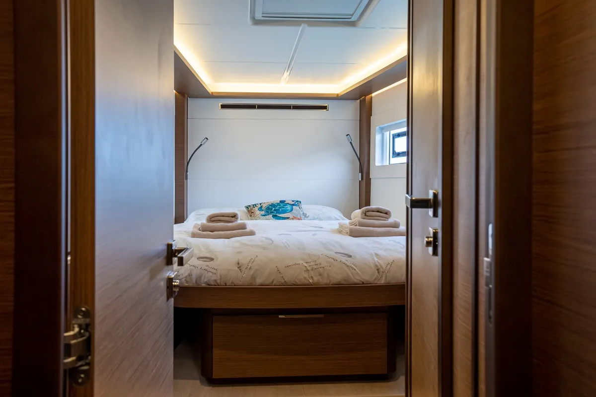 Cabin on Sofia, a Lagoon 46 catamaran at Općina Rogoznica, Croatia