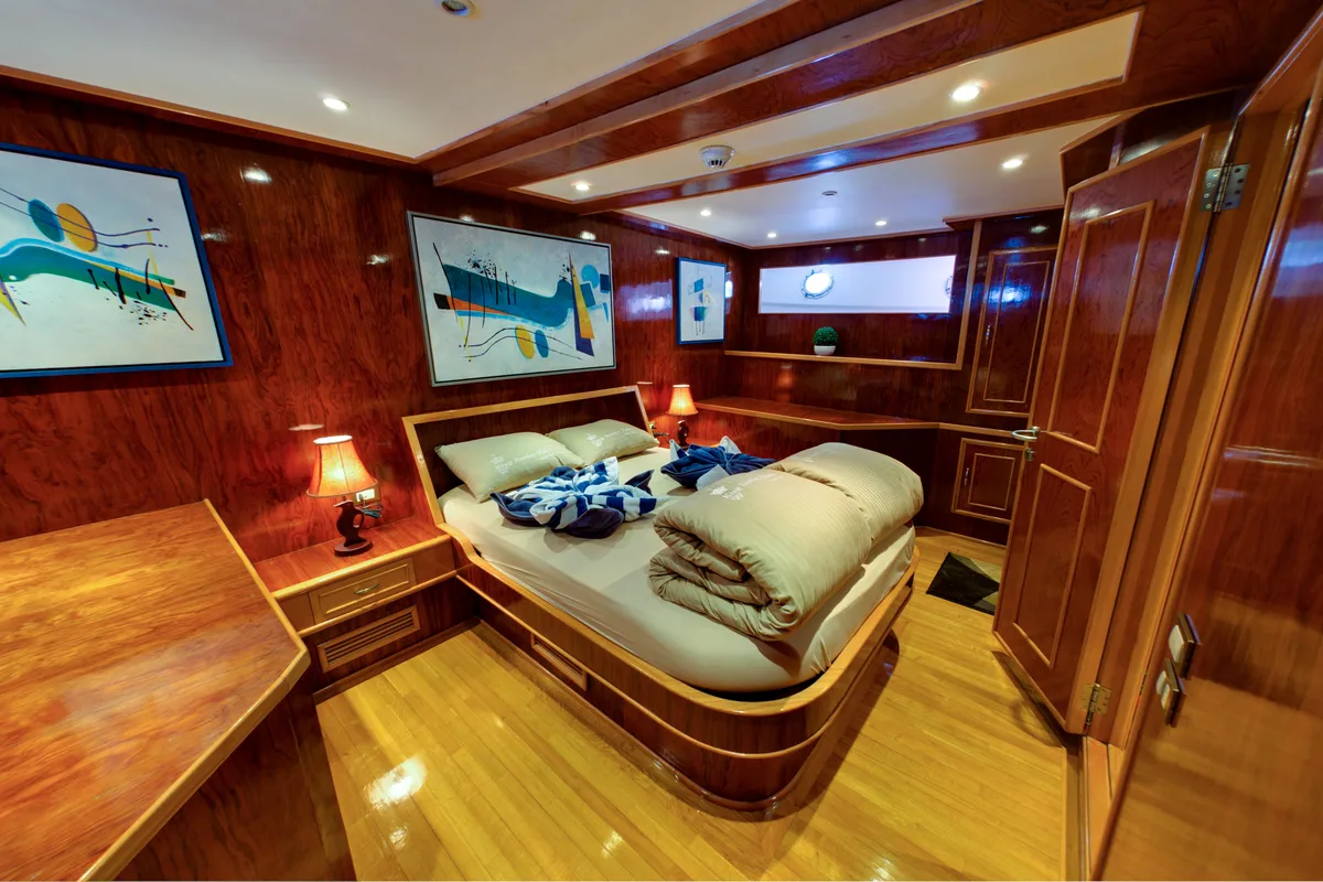 Cabin on Snefro Pearl, a Gulet Luxury Motor Yacht motor yacht at Sharm El Sheikh, Egypt
