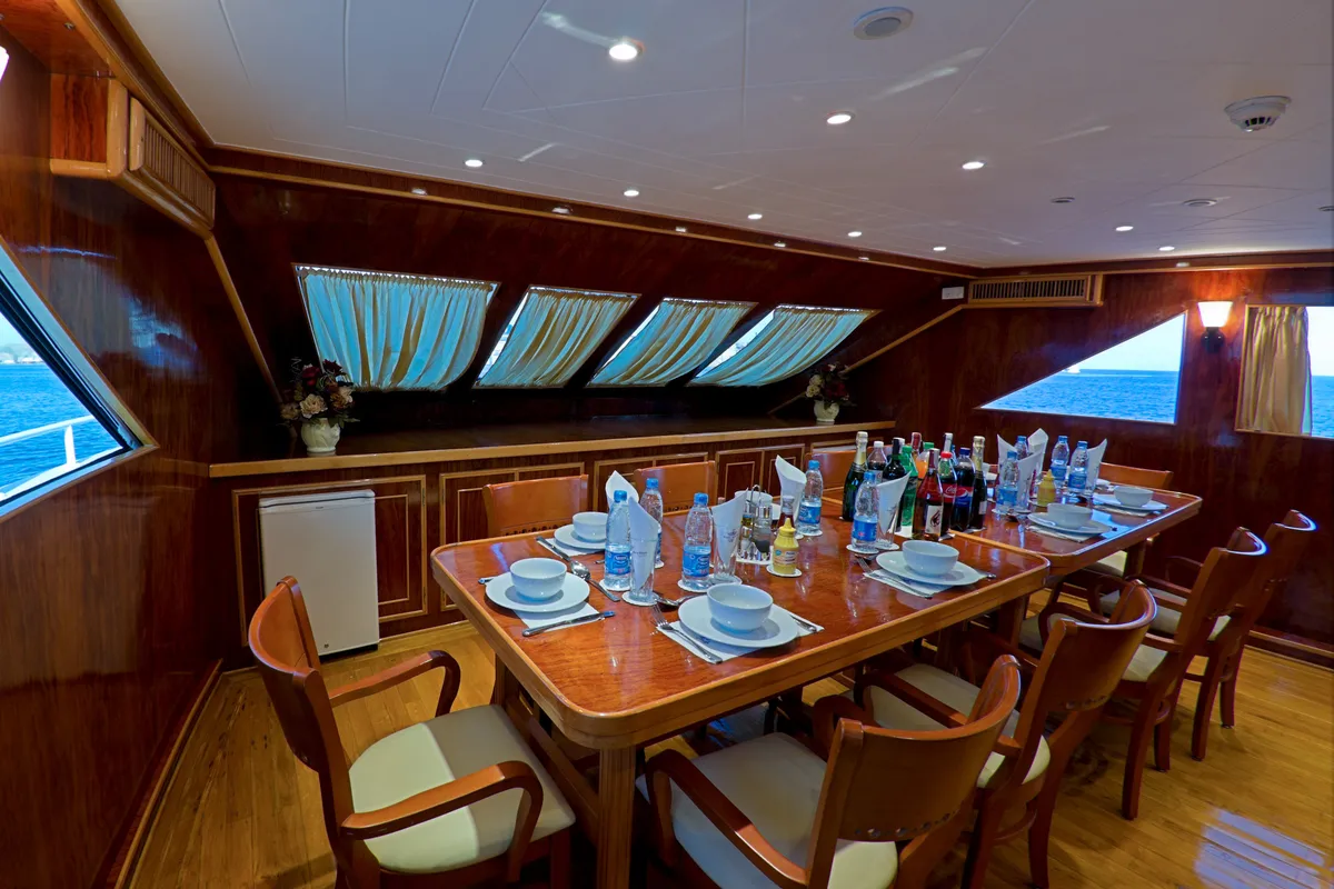 Salon of Snefro Pearl, a Gulet Luxury Motor Yacht motor yacht at Sharm El Sheikh, Egypt