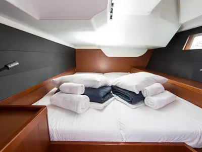 Cabin on DAEDALUS, a Beneteau Oceanis 45 sailboat at Municipal Unit of Lefkada, Greece