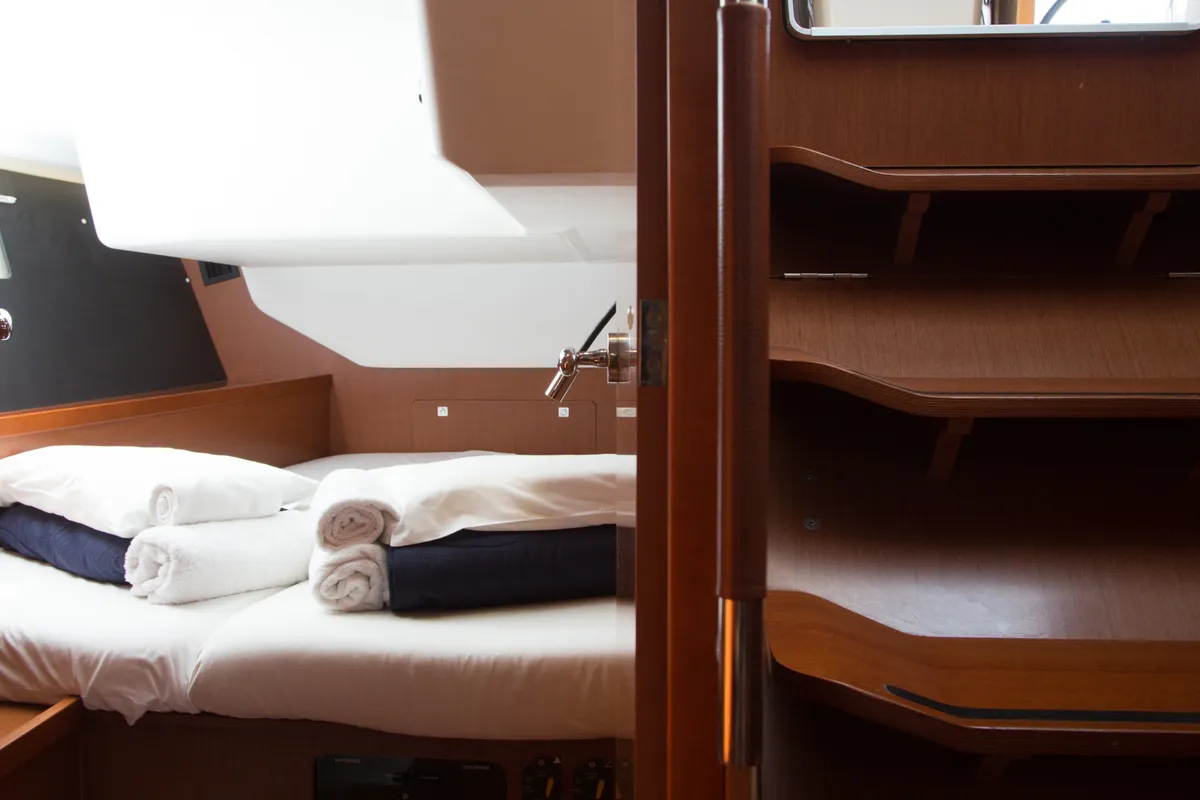 Cabin on DAEDALUS, a Beneteau Oceanis 45 sailboat at Municipal Unit of Lefkada, Greece