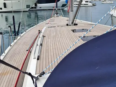 Emporion, a D&D Kufner 57 sailboat at Grad Trogir, Croatia