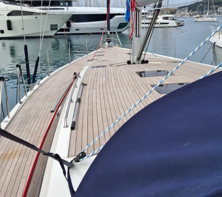 Emporion, a D&D Kufner 57 sailboat at Grad Trogir, Croatia