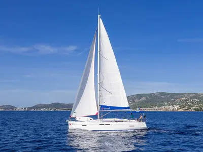 Exterior view of Sunsail 41 Classic, a Jeanneau Sun Odyssey 419 sailboat at Pa Khlok, Thailand