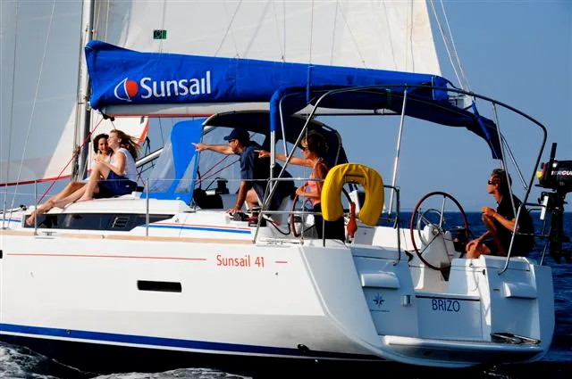 Exterior view of Sunsail 41 Classic, a Jeanneau Sun Odyssey 419 sailboat at Pa Khlok, Thailand