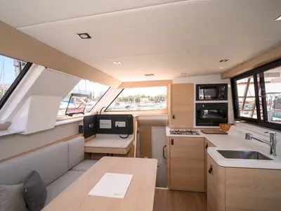 Cap Bon, a Aventura 37 catamaran at Novi Vinodolski, Croatia