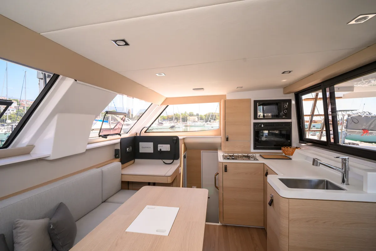 Cap Bon, a Aventura 37 catamaran at Novi Vinodolski, Croatia