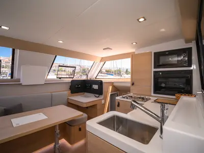 Cap Bon, a Aventura 37 catamaran at Novi Vinodolski, Croatia