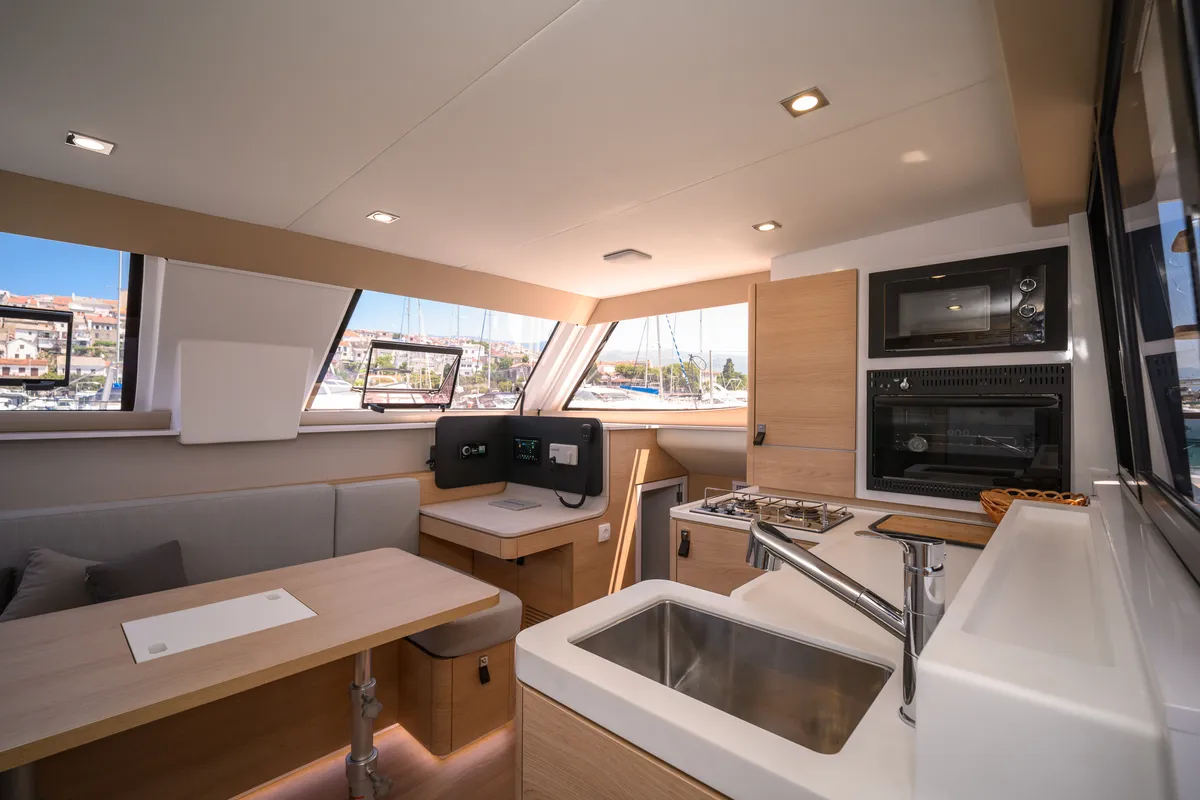 Cap Bon, a Aventura 37 catamaran at Novi Vinodolski, Croatia