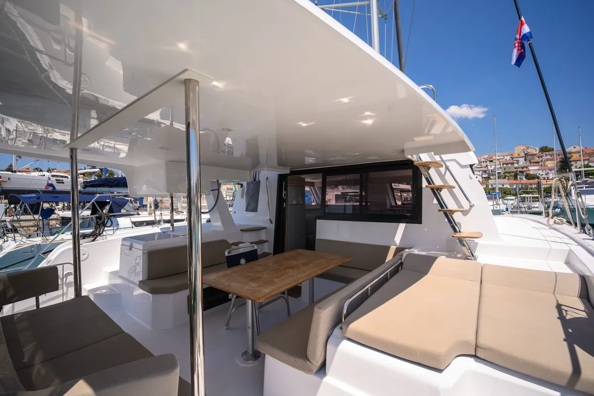 Cap Bon, a Aventura 37 catamaran at Novi Vinodolski, Croatia