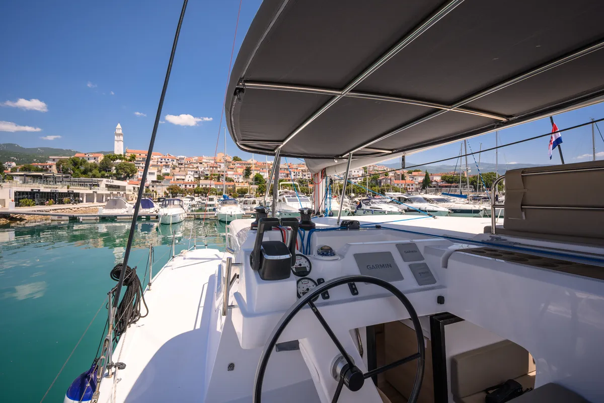 Cap Bon, a Aventura 37 catamaran at Novi Vinodolski, Croatia
