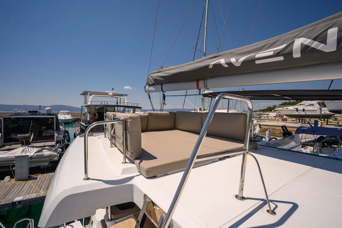 Cap Bon, a Aventura 37 catamaran at Novi Vinodolski, Croatia