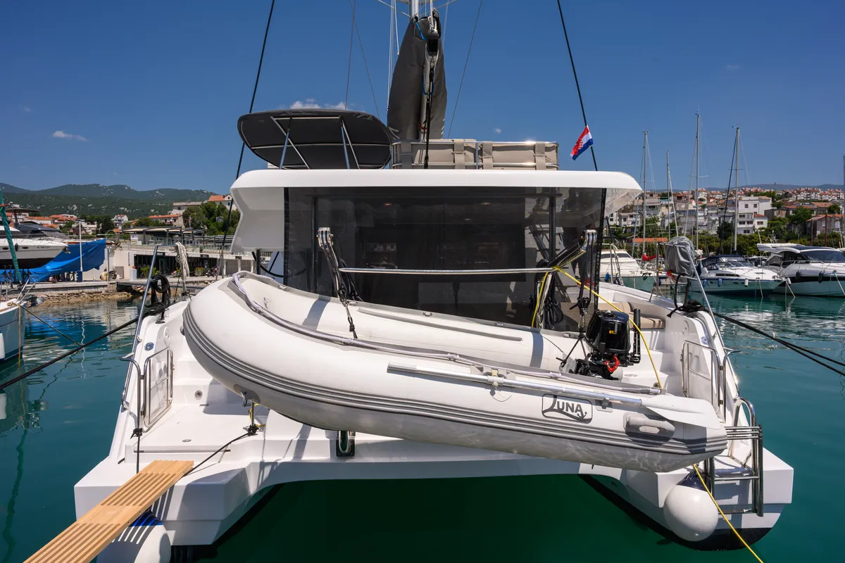 Cap Bon, a Aventura 37 catamaran at Novi Vinodolski, Croatia