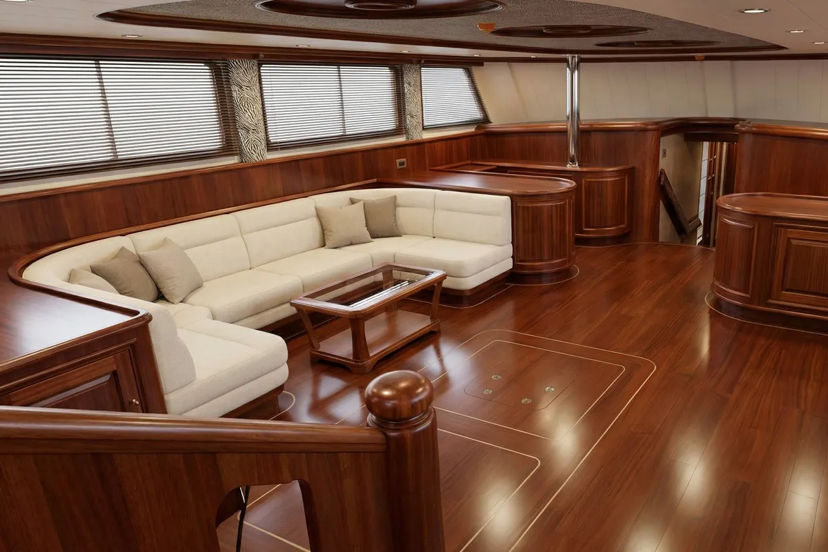 Salon of Tosca, a Gulet Motoryacht motor yacht at Marmaris, Turkey