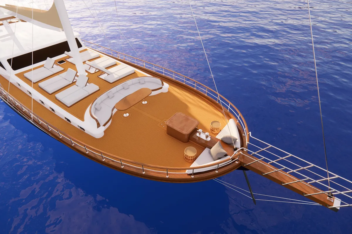 Exterior view of Tosca, a Gulet Motoryacht motor yacht at Marmaris, Turkey