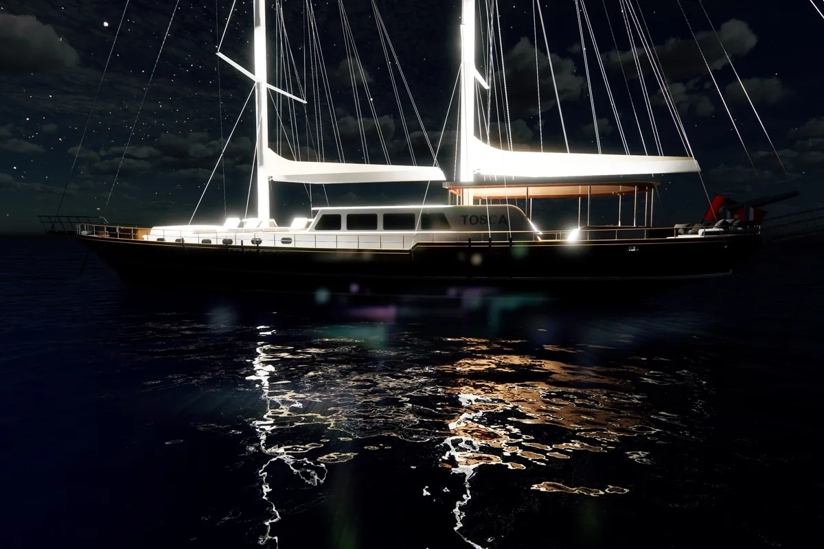 Exterior view of Tosca, a Gulet Motoryacht motor yacht at Marmaris, Turkey
