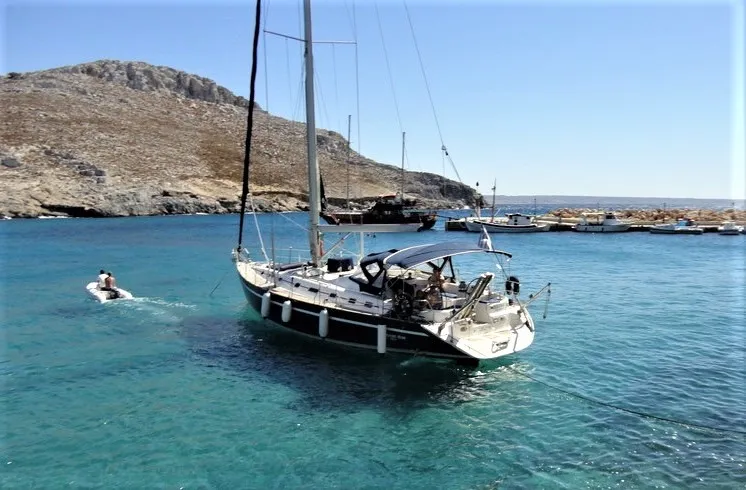 Exterior view of Delfios, a Ocean Star 56.1 sailboat at Preveza, Greece