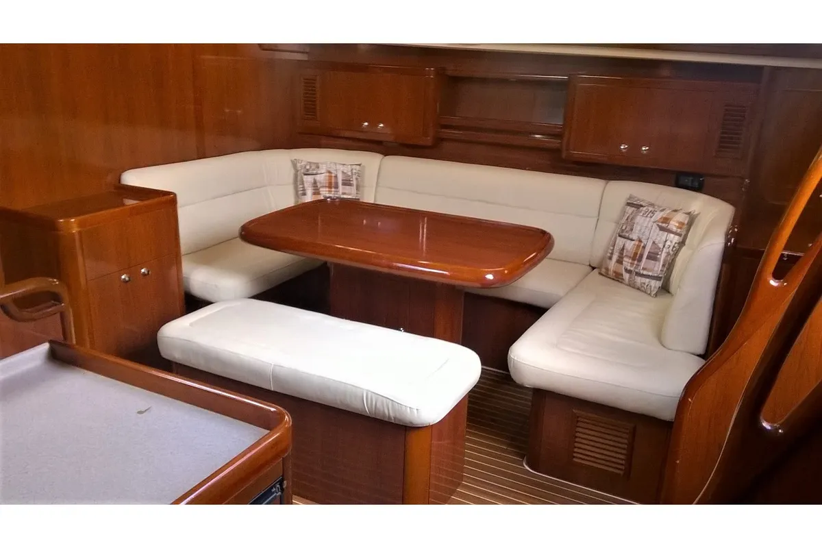 Galley of Delfios, a Ocean Star 56.1 sailboat at Preveza, Greece