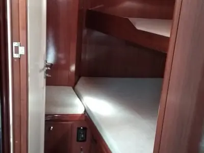 Cabin on Delfios, a Ocean Star 56.1 sailboat at Preveza, Greece