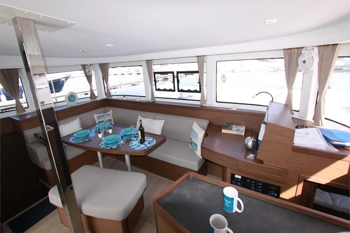 Cabin on Dream of Life, a Lagoon 42 catamaran at Kontokali, Greece