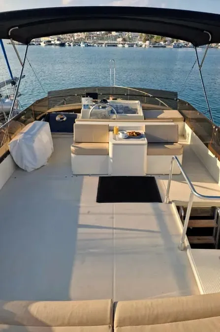 BLUE DREAM, a Ferretti 52 motor yacht at Piraeus, Greece