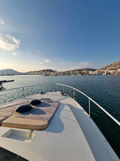 BLUE DREAM, a Ferretti 52 motor yacht at Piraeus, Greece