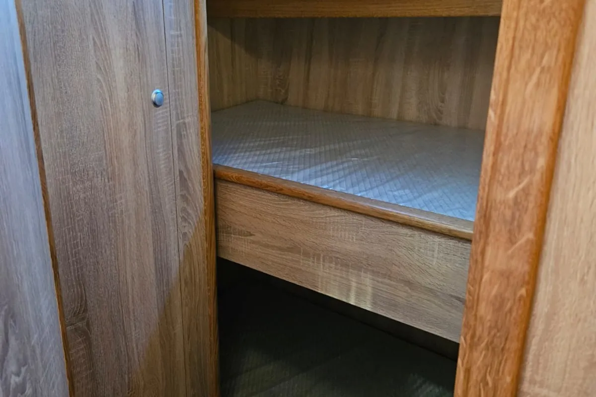 Cabin on Fortuna, a Gruno 41 Excellent motorboat at Akkrum, Netherlands