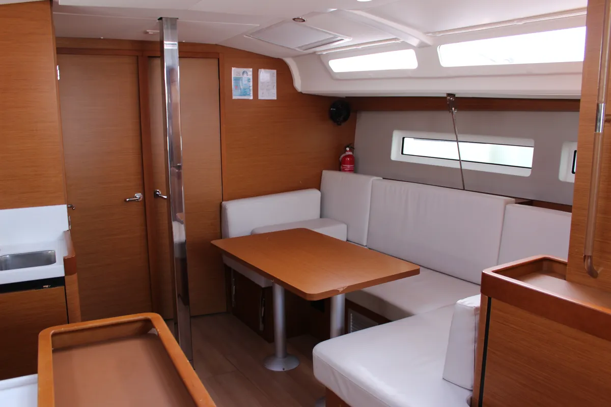 Salon of Sunsail 44 SO Classic, a Jeanneau Sun Odyssey 440 sailboat at Dubrovnik, Croatia
