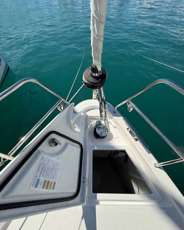 The Cat, a Bavaria C38 sailboat at Fethiye, Turkey