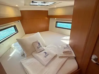 Cabin on The Cat, a Bavaria C38 sailboat at Fethiye, Turkey