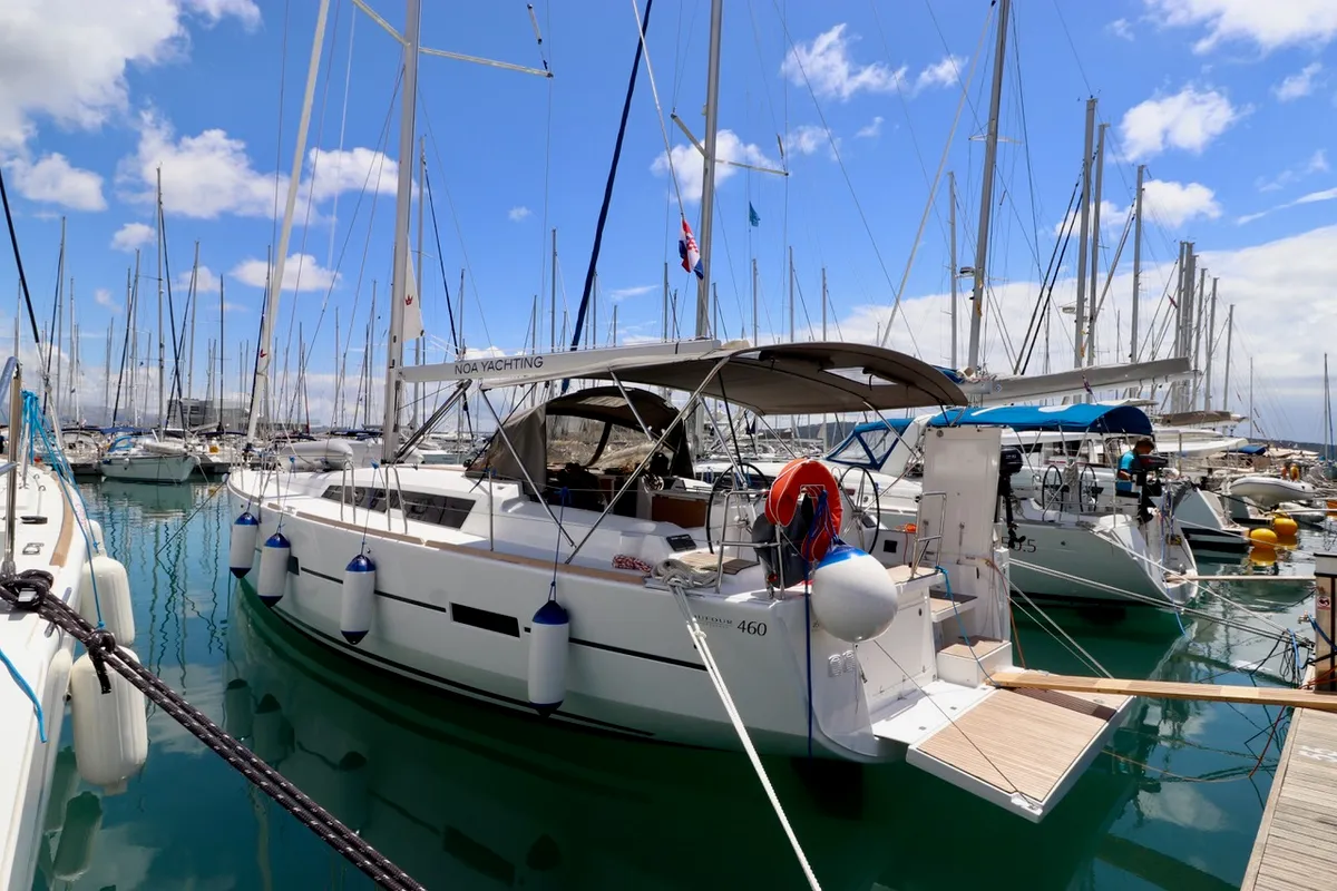 Divna, a Dufour 460 GL sailboat at Kaštela, Croatia