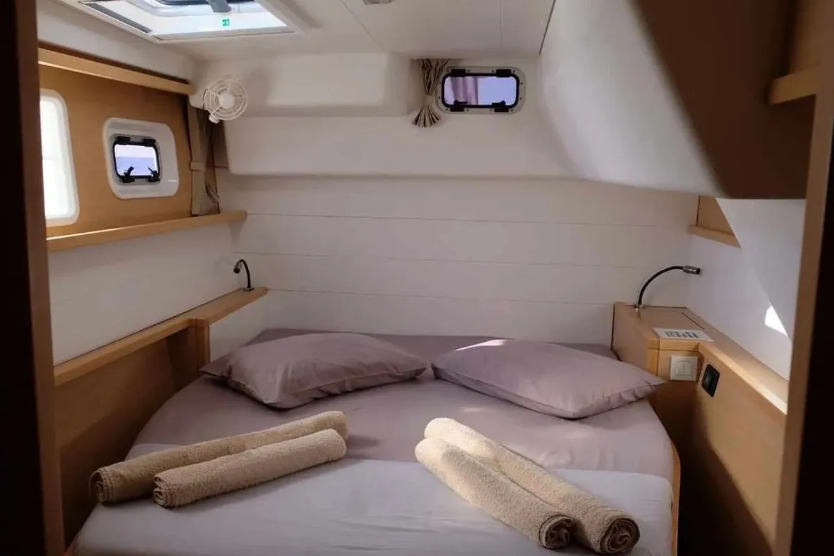 Cabin on Cabin 1, a Lagoon 450 Fly catamaran at Municipal Unit of Lefkada, Greece