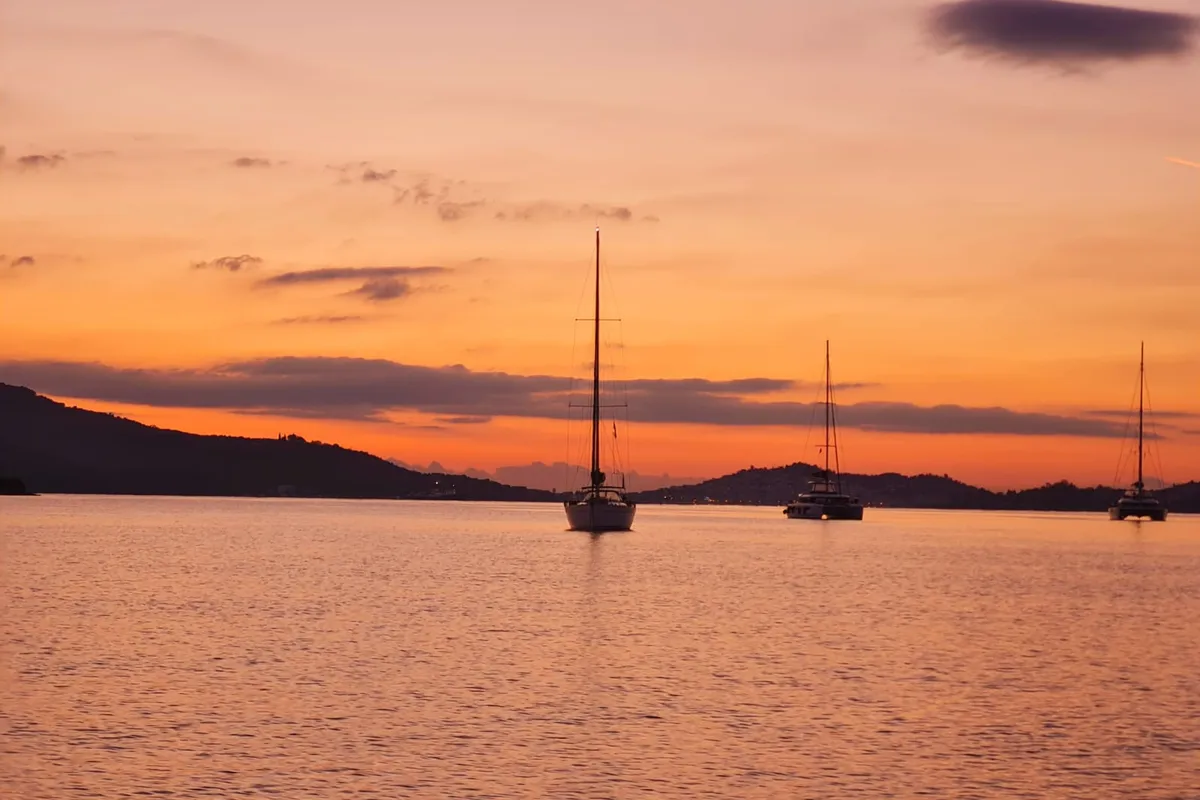 Zorba Cabin 1, a Beneteau Cyclades 50.5 sailboat at Aegina, Greece