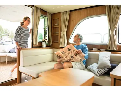 Salon of Luna Amanda, a Linssen Grand Sturdy 40.9 Sedan motor yacht at Kinrooi, Belgium