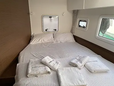 Cabin on Orsa, a Lagoon 42 - 4 + 2 cab. catamaran at Skiathos, Greece