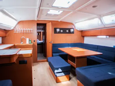 Salon of Summer Smile, a Bavaria Cruiser 51 sailboat at Split, Croatia