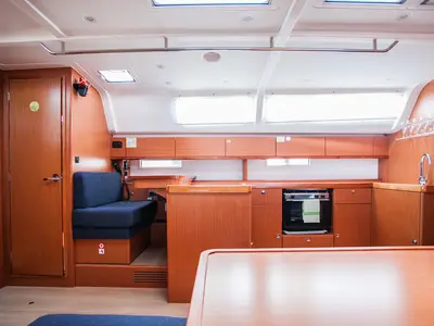 Galley of Summer Smile, a Bavaria Cruiser 51 sailboat at Split, Croatia