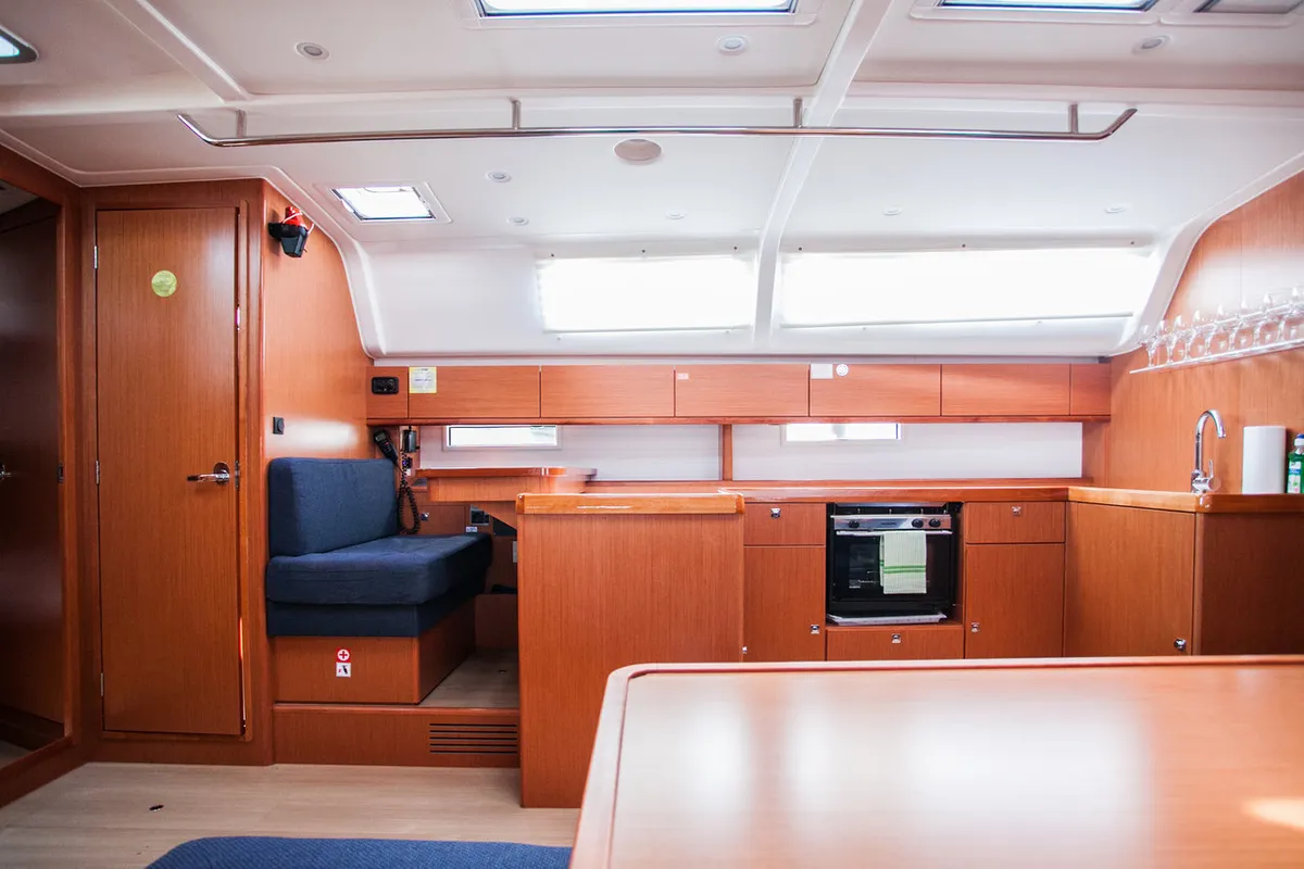 Galley of Summer Smile, a Bavaria Cruiser 51 sailboat at Split, Croatia