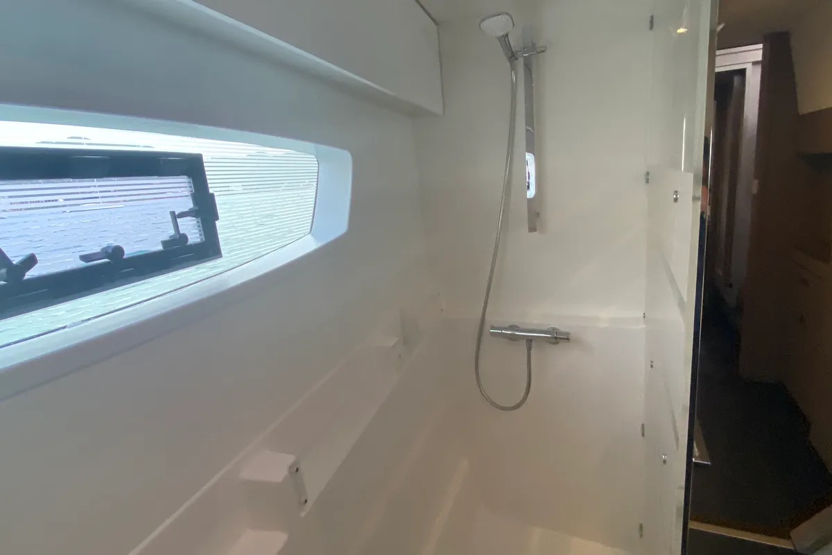 Head on Love A Fayre, a Fountaine Pajot Astréa 42 catamaran at Road Town, British Virgin Islands