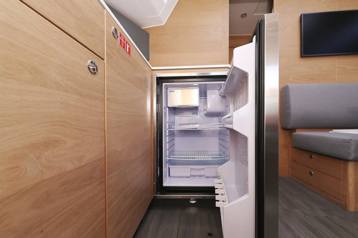 Galley of Bava, a Elan Impression 45 sailboat at Grad Biograd na Moru, Croatia