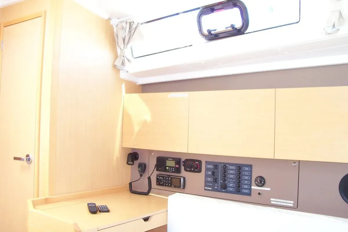 Salon of Marica, a Beneteau Oceanis 38 sailboat at Grad Trogir, Croatia